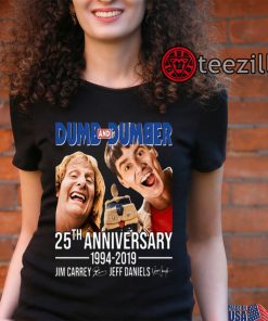 Dumb And Dumber 25th Anniversary 1994-2019 Signatures Shirt Women's