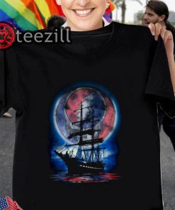 Grateful Dead Logo Ship And Moon Tshirts