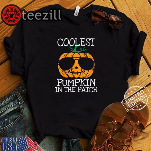 Halloween Coolest Pumpkin In The Patch Costume Shirt