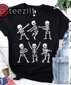 Halloween Dancing Skeletons Dance Challenge Shirt
