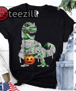 Halloween Pumpkin Dinosaur Gift Shirt