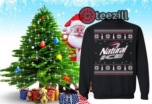 Natural Ice Beer Natural Ice Christmas UglySweater Shirt