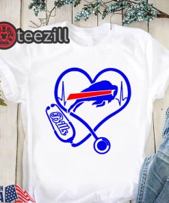 Nurse Heart Buffalo Bills Blue Shirts