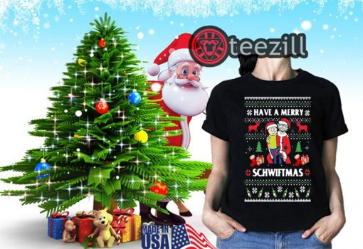 Rick And Morty Have a Merry Schwiftmas Ugly Christmas Clasic Tshirt