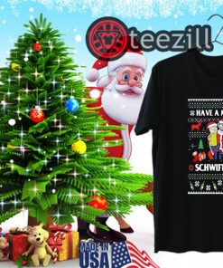 Rick And Morty Have a Merry Schwiftmas Ugly Christmas Tshirt