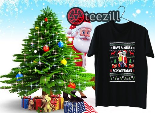 Rick And Morty Have a Merry Schwiftmas Ugly Christmas Tshirt