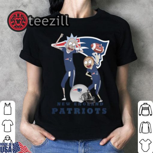 Rick and Morty New England Patriots Tshirt