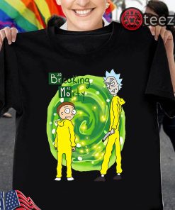 Rick and Morty Water Reflection Mirror Breaking bad Tee