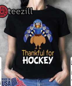 Turkey Thankful For Hockey Thanksgiving Shirt
