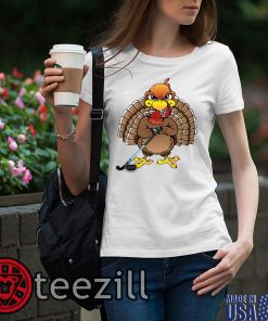 Turkey Thanksgiving Ice Hockey T-shirts