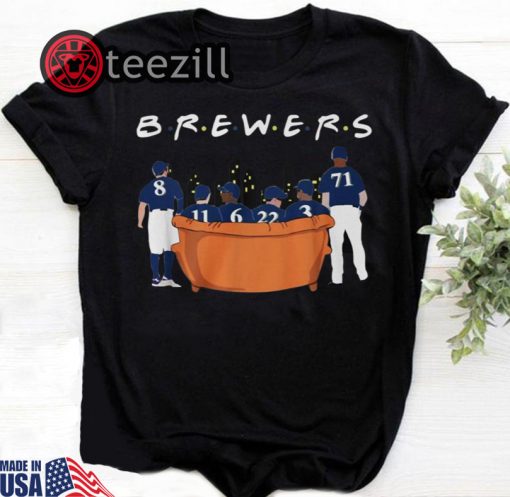 Friends Tv Show Milwaukee Brewers T-Shirt