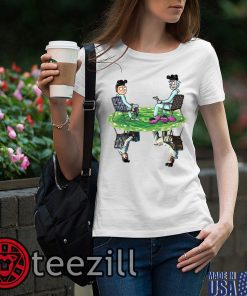 White Rick & Morty Water Mirror Reflection Breaking Bad Tshirt Classic