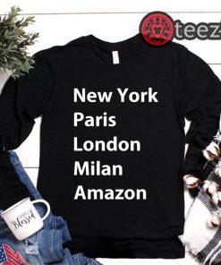 Black Heidi Klum New York Paris London Milan Amazon Shirt