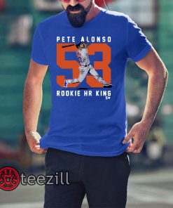 Pete Alonso Shirt, Rookie Home Run King, MLBPA Tshirt
