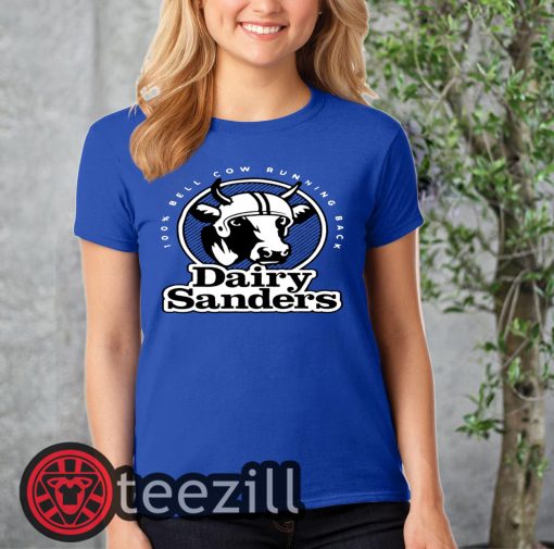 Dairy Sanders Shirt 100% Bell Cow Running Back TShirt