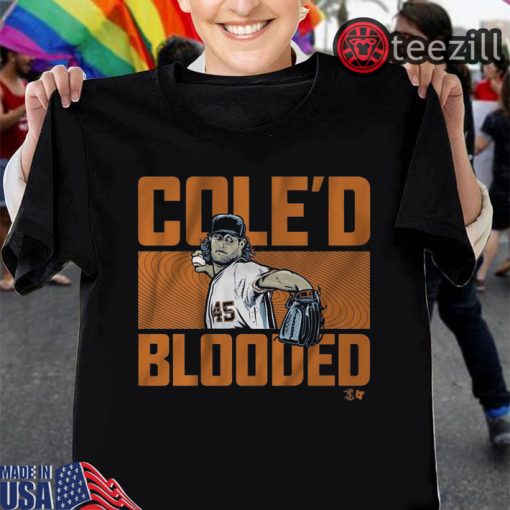 Gerrit Cole Cole'd Blooded MLBPA Shirt
