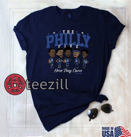 The Philly Five Here They Come NBPA T Shirt
