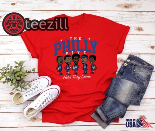 Philadelphia Superteam NBPA Shirt The Philly Five Tshirt