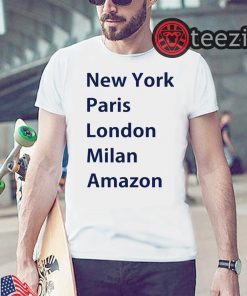 Heidi Klum New York Paris London Milan Amazon White Shirt