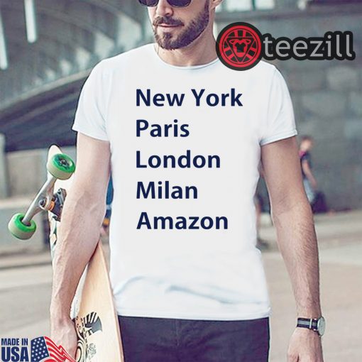 Heidi Klum New York Paris London Milan Amazon White Shirt