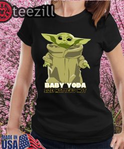 Baby Yoda The Mandalorian Size Matters Not TShirts