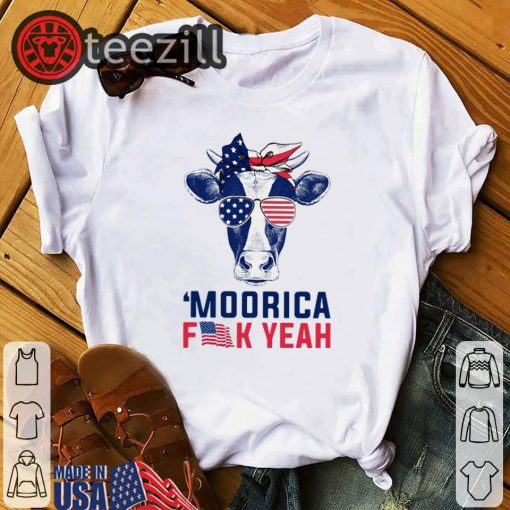 American Moorica Fuck Yeah Funny Cow Shirt