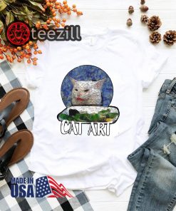 Angry Yelling At Confused Cat At Dinner Table Meme 2020 T-shirt
