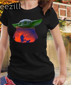 Baby Yoda Sunset Gift Shirts
