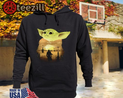 Baby Yoda Sunset Shirt Limited Edition