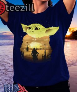 Baby Yoda Sunset Shirts Limited Edition Tee