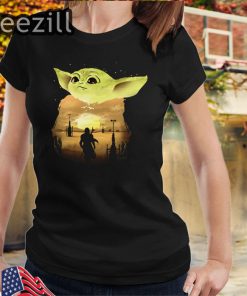 Baby Yoda Sunset T-Shirts Limited Edition