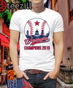 Baseball Vintage Washington Champions T-ShirtS