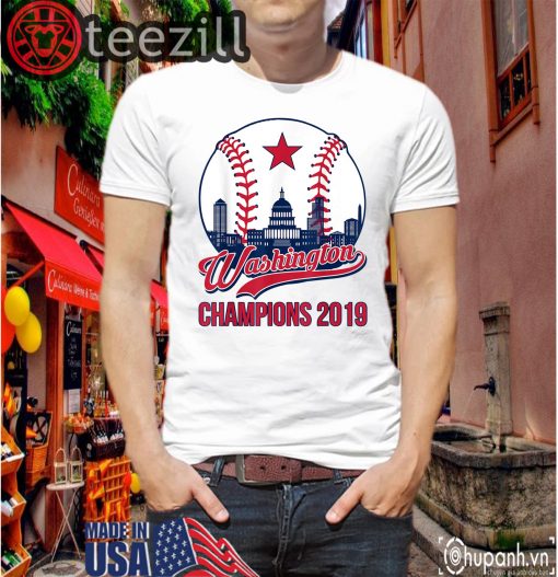 Baseball Vintage Washington Champions T-ShirtS