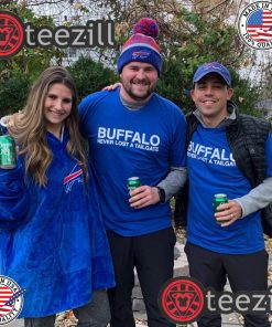 Buffalo Never Lost A Tailgate Blue Shirts