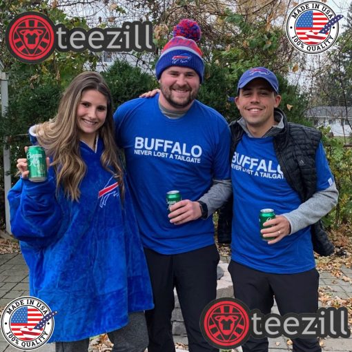 Buffalo Never Lost A Tailgate Blue Shirts
