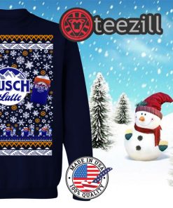 Busch Latte Beer 2D Ugly Christmas Hoodies Shirt