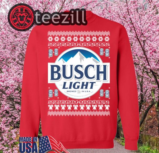 Busch Light Christmas Sweater TShirt