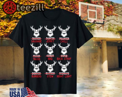 Christmas Deer Bow Hunting Santa Hunter T-Shirt