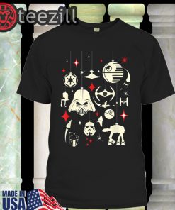 Christmas Galactic Empire Ornaments Holiday T-Shirt