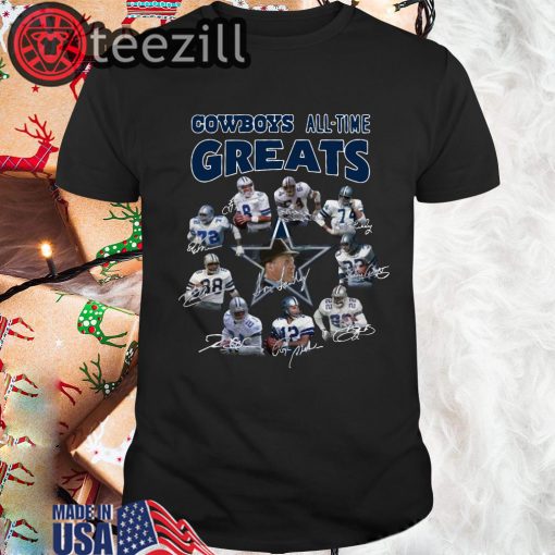 Dallas Cowboys All-Time Great Signature T-shirt