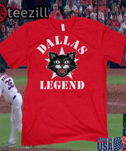 Dallas Football Tshirt Black Cat Dallas Legend Shirt