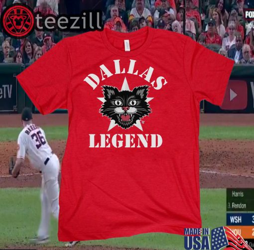 Dallas Football Tshirt Black Cat Dallas Legend Shirt