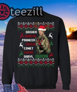 Daryl Dixon Walking Dead Christmas Sweatshirt