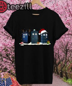 Doctor Who Tardis Police Box Christmas Tshirt