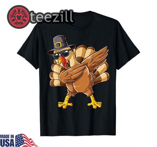 Happy Thanksgiving Day Gifts Dabbing Turkey T-Shirt