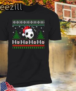 Ho Ho Ho Santa Soccer Ball Sweatshirt Ugly Sweater Style Shirt Xmas Gift Shirt