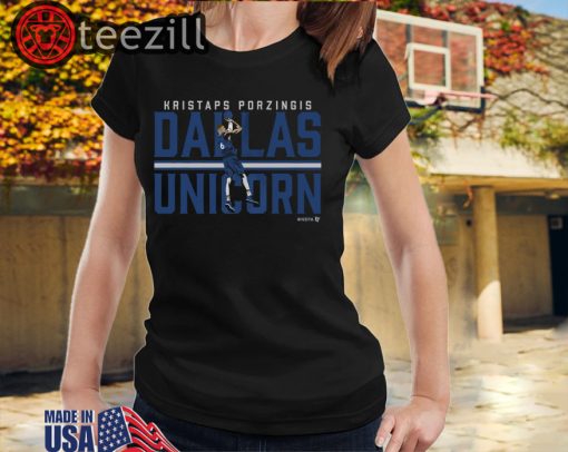 Kristaps Porzingis Shirts, Dallas - NBPA Officially Licensed