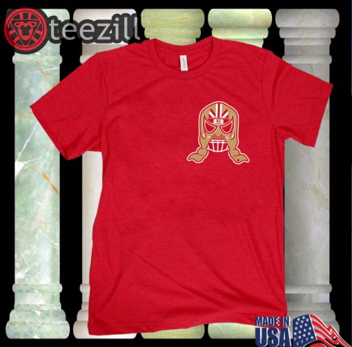Logo George Kittle Lucha Mask T-Shirt Officially Lucha Mask