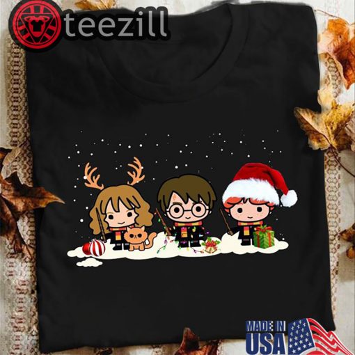 Merry Christmas Harry Potter Chibi Christmas Sweater Tshirt