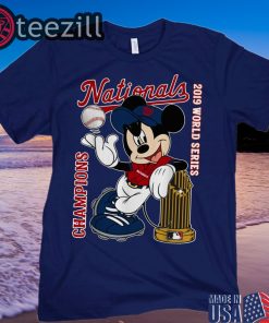 Mickey Mouse Washington Nationals 2019 World Series Champions Shirt